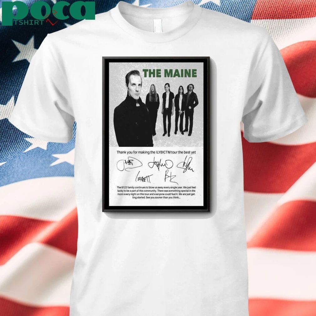 Poster 2026 Signed The Maine Tour ILYBICTM New shirt