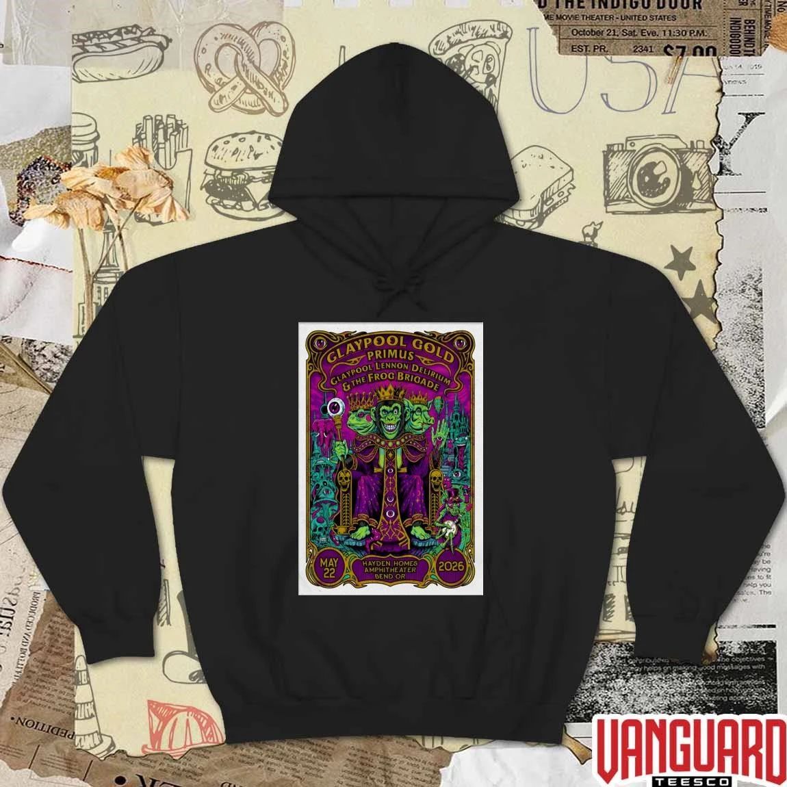 Primus In Bend OR On May 22 2026 Hayden Homes Amphitheater Tour Poster t-shirt