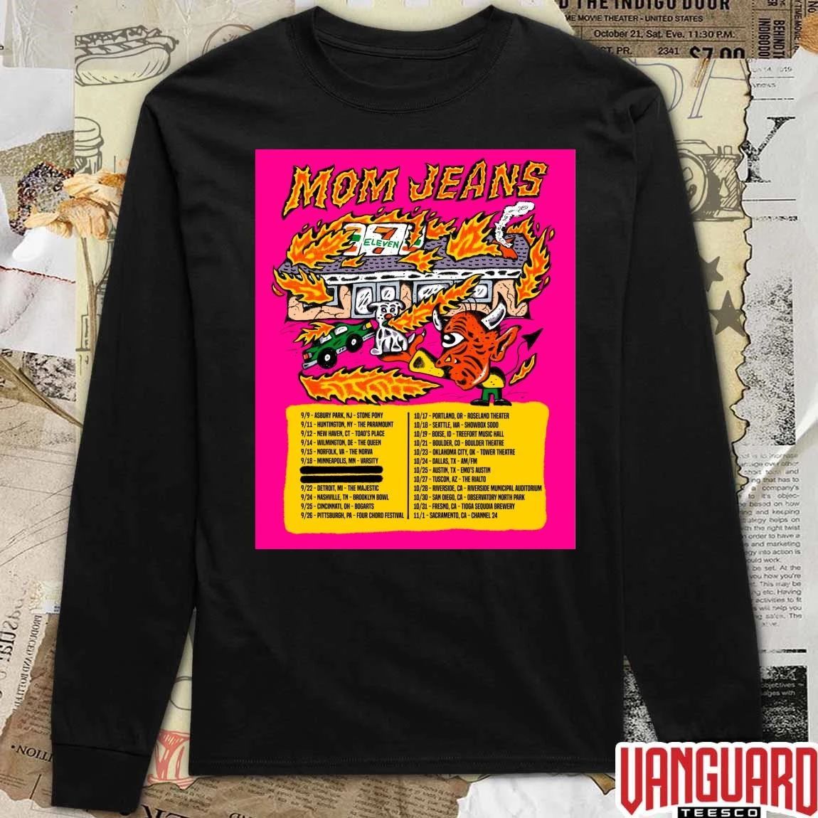 Mom Jeans 9.9 Asbury NJ 9.11 Huntington NY 9.12 New Haven CT Poster t-shirt