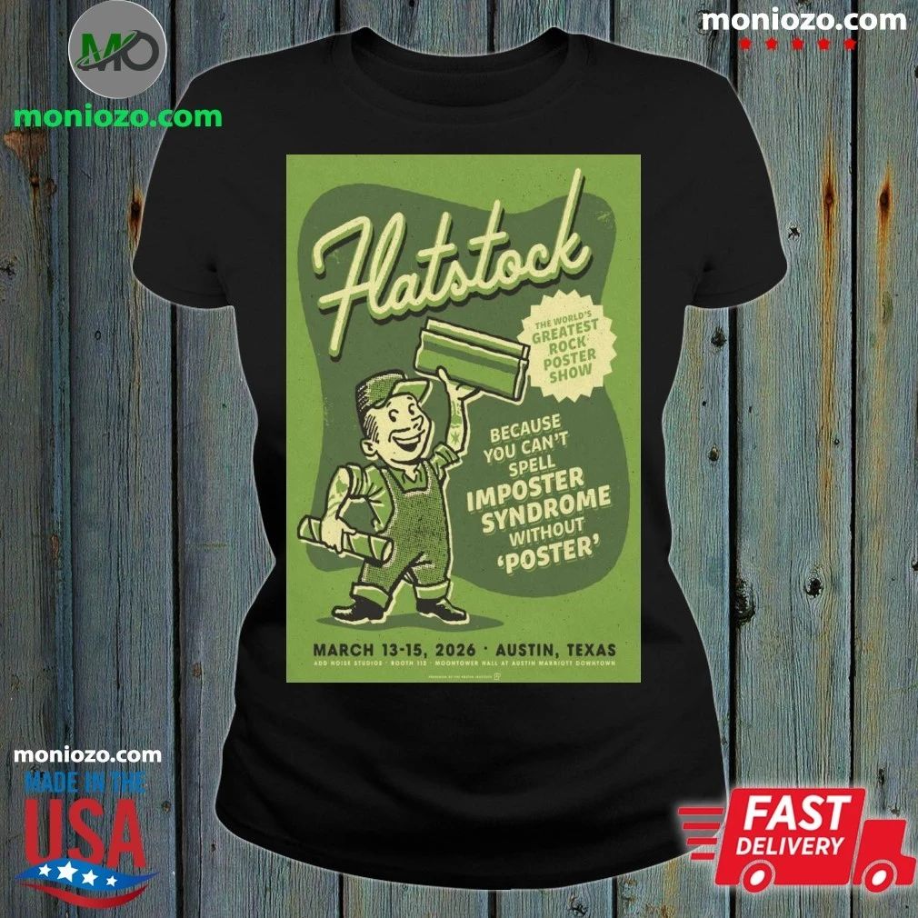 Original Mar 13-15 2026 Flatstock Austin TX Poster T-Shirt