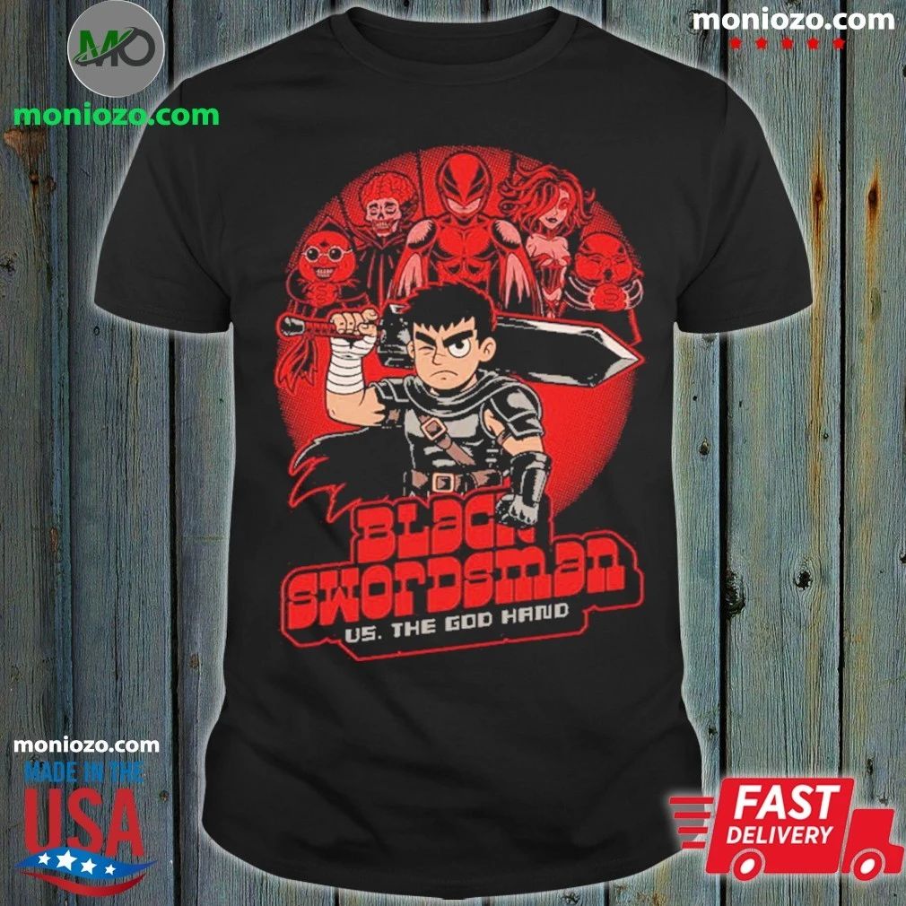 Original Manga Warrior Enemies Us The God Hand T-Shirt