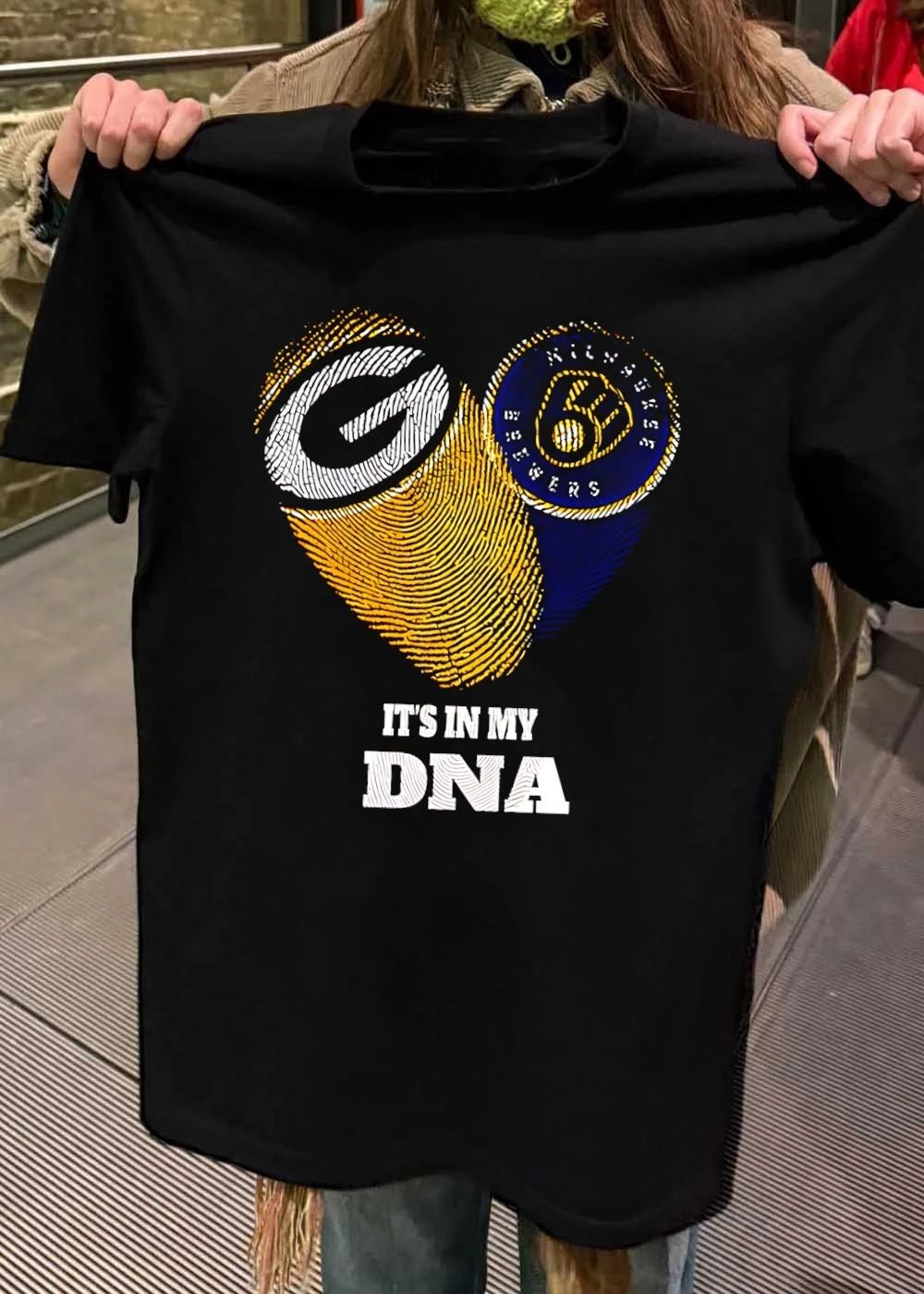 It Is in My DNA Green Bay Packers Milwaukee Brewers Shirt