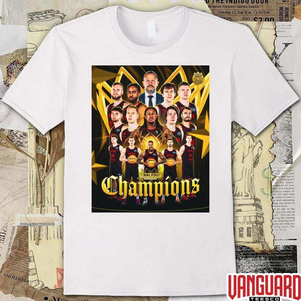 BC Rytas Vilnius 2026 Basketball Champions League Final Four held in Badalona Poster t-shirt