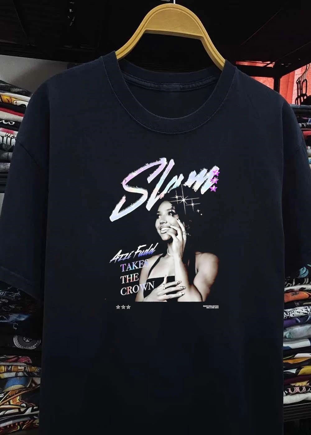 Cover Collection Dec Jan 2024 Azzi Fudd Takes the Crown Slam T-Shirt