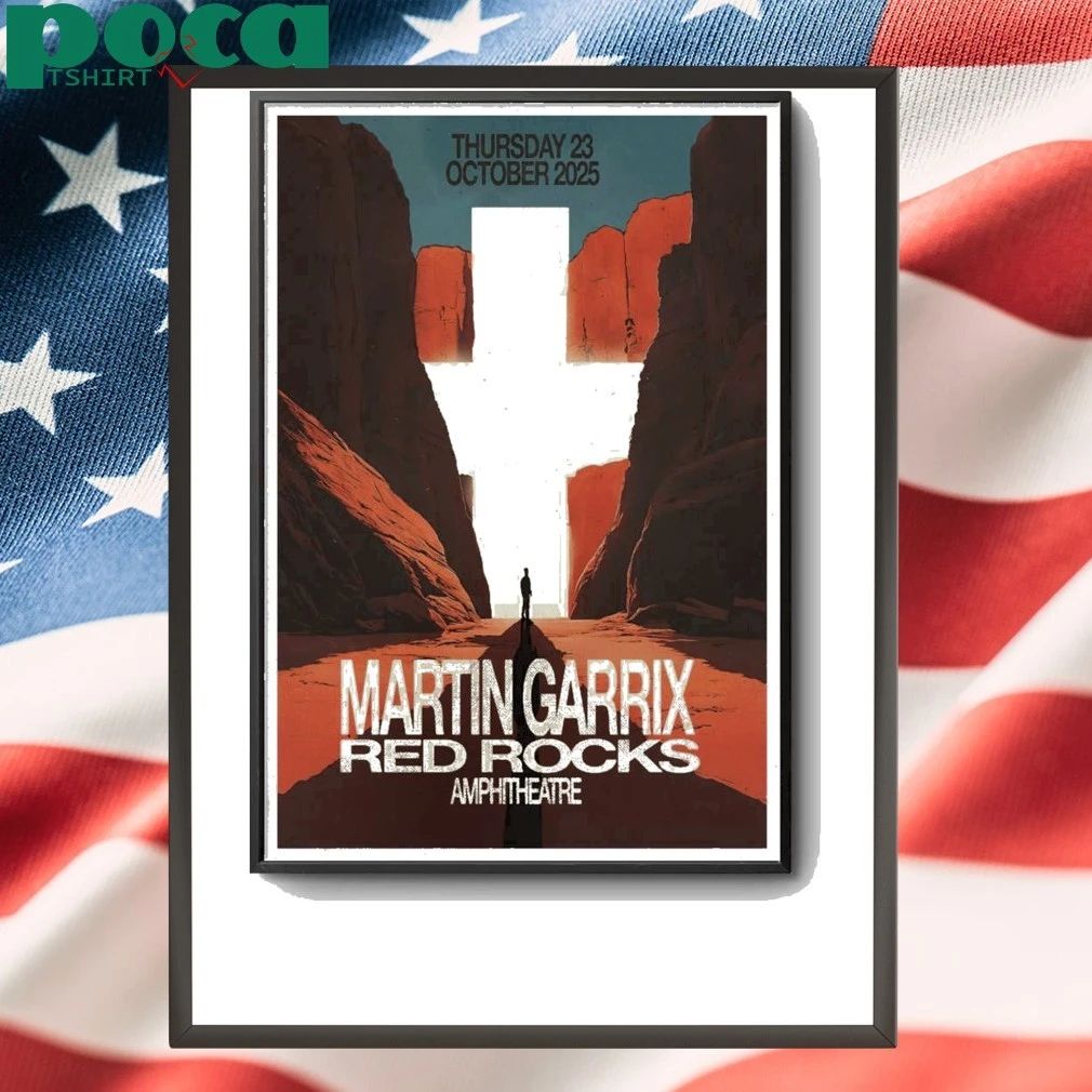 Martin Garrix October 23 2025 Red Rocks Amphitheater Morrison CO Poster shirt