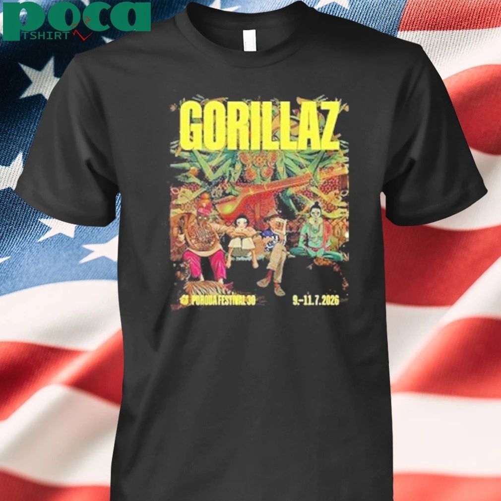 Gorillaz Pohoda Festival 2025 On July 9 11 2026 In Slovensku Slovakia shirt