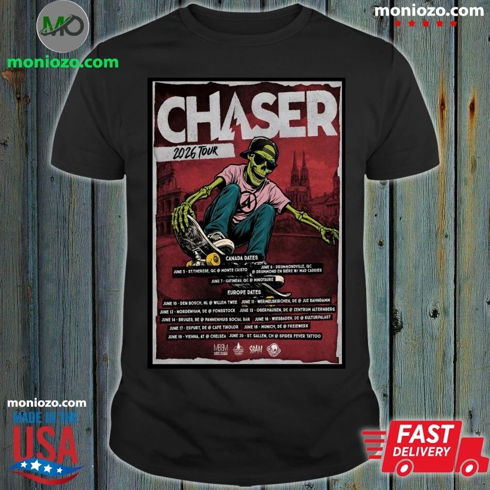 Original Chaser Canada 2026 Tour Poster Shirt – Best Gift for Music Fans