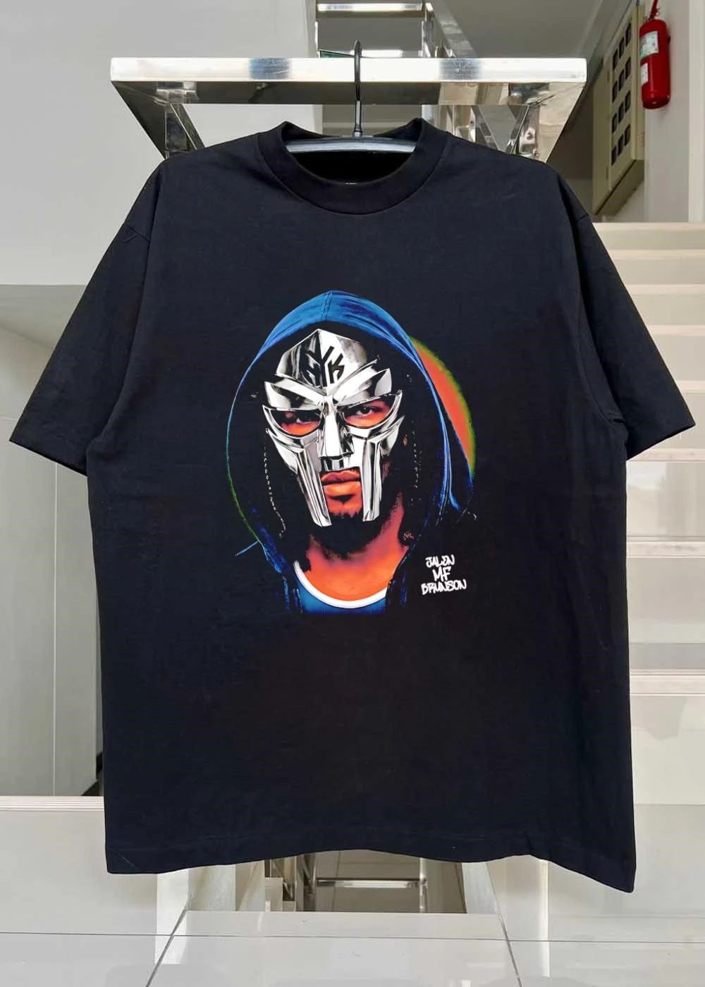 Jalen MF Brunson Masked Knick Graphic T-Shirt