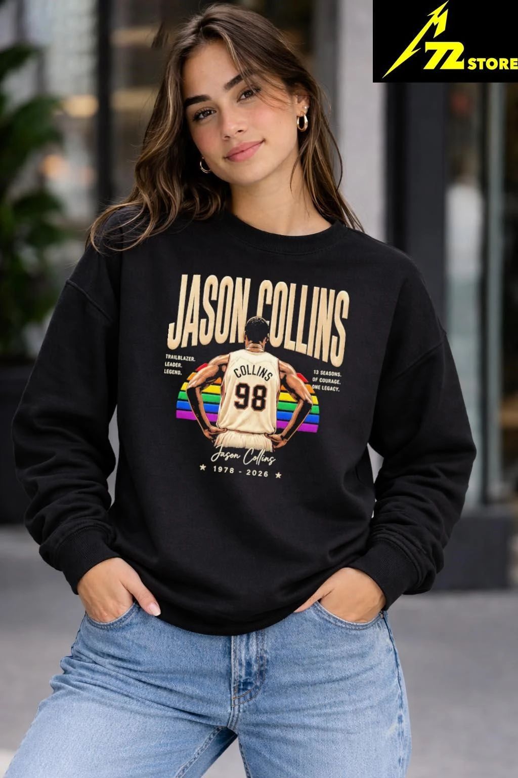 Retro 1978 2026 Jason Collins 98 Trailblazer Leader Shirt