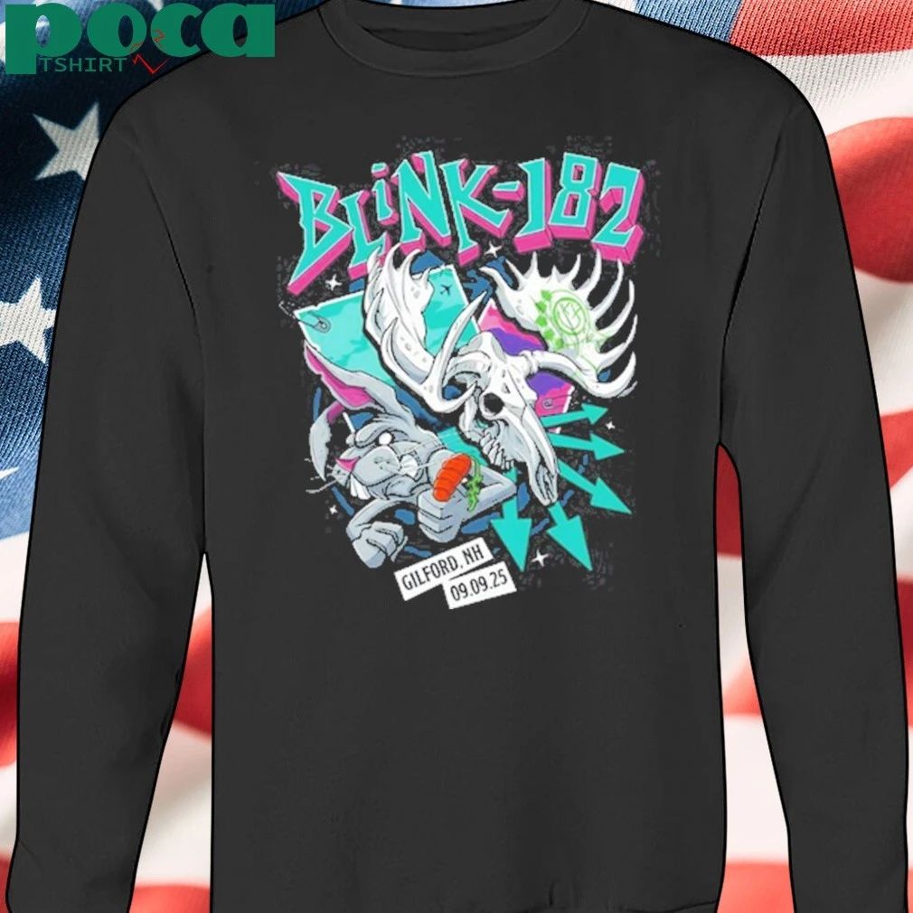 Blink 182 Sept 09 2025 BankNH Pavilion Gilford NH Tour T-shirt