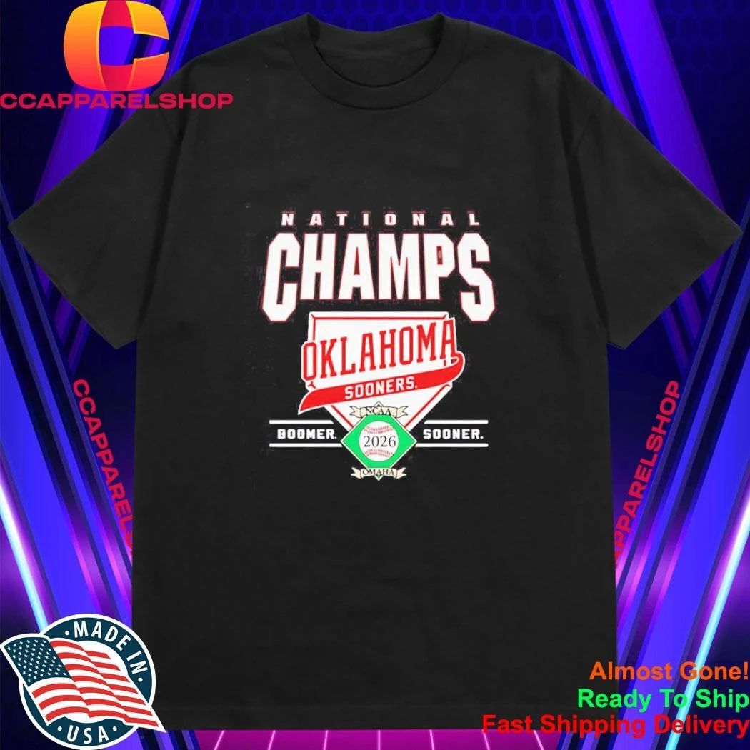 Oklahoma Sooners boomer home plate national champs NCAA 2026 Omaha Shirt