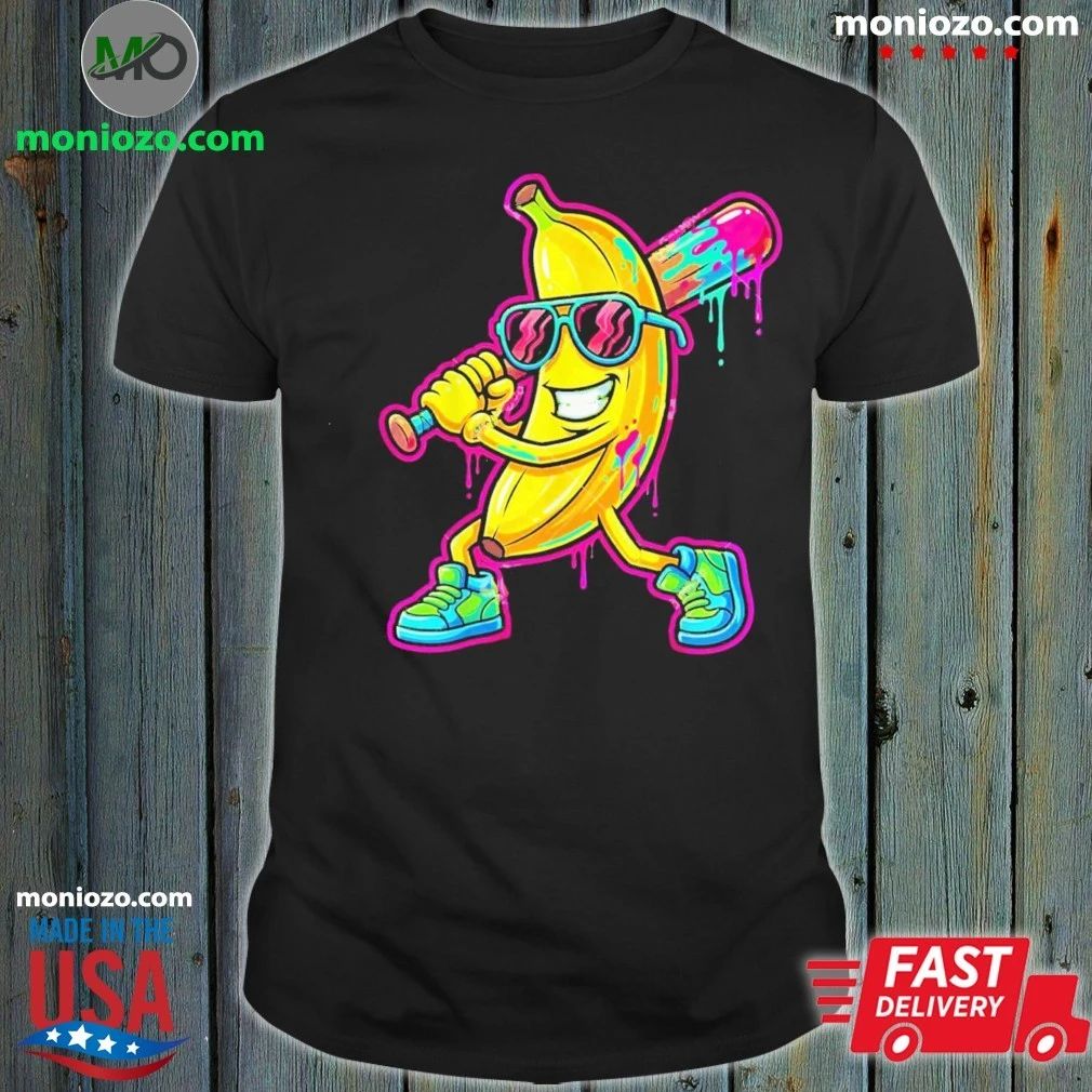 Original Banana Baseball Drip Ice Cream Shirt