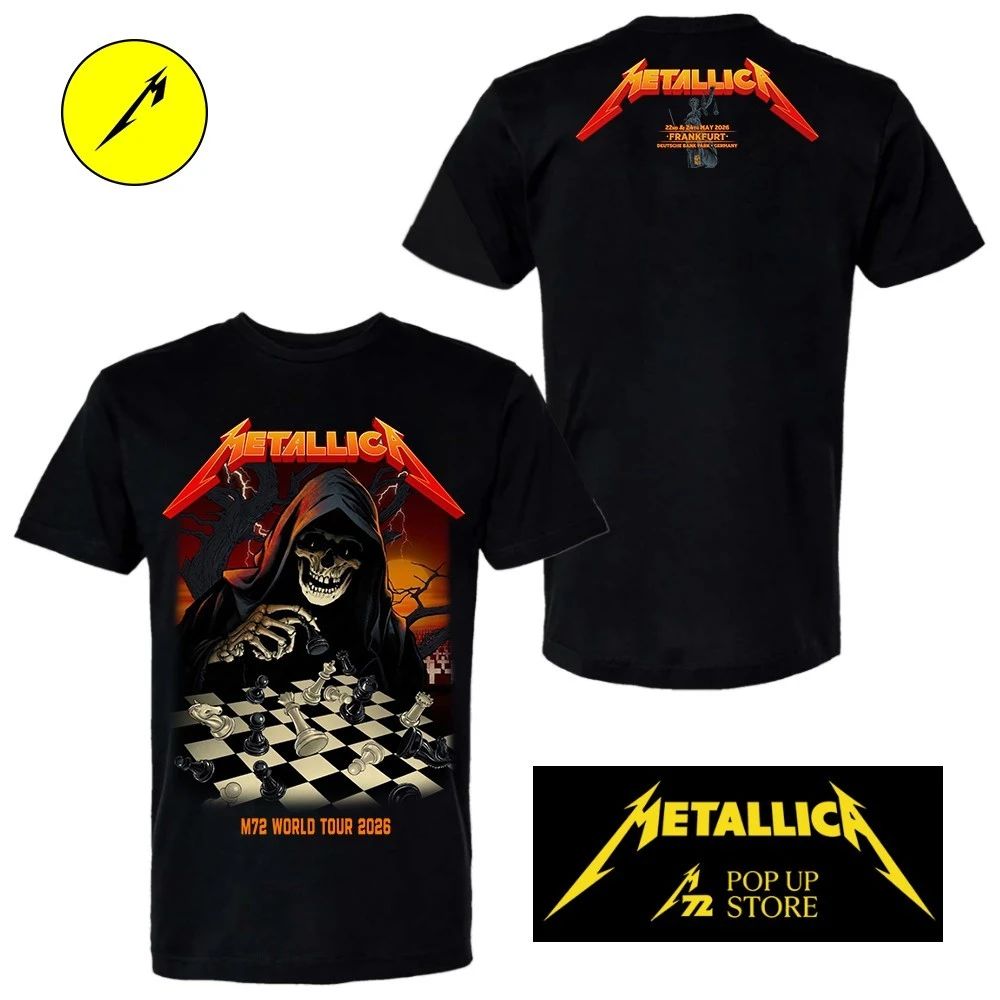 Pop-Up Store Exklusiv Metallica Frankfurt 2026 Bandshirt – Limitierte Edition Unisex Konzert Shirt