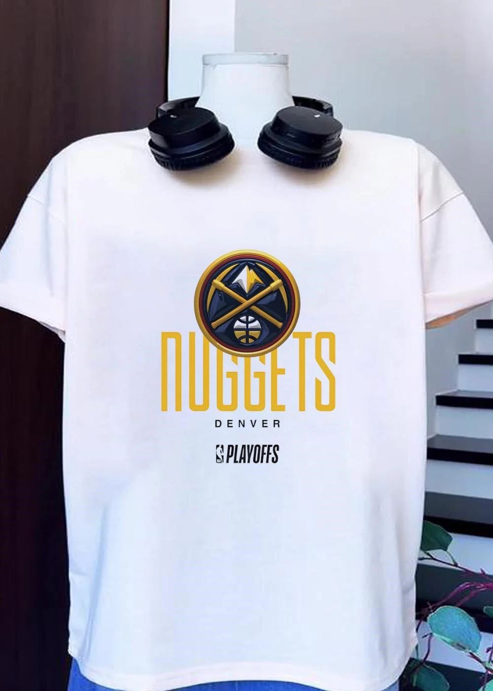 Denver Nuggets NBA Playoffs Logo T-Shirt