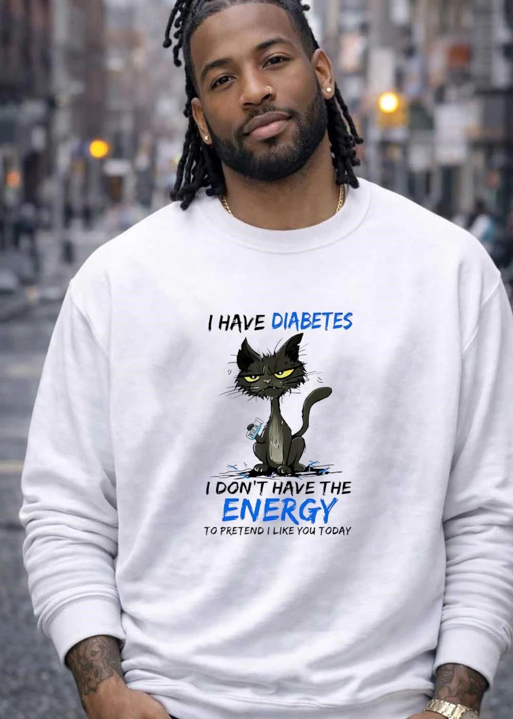 I have diabetes I don’t have the energy to pretend I like you today shirt
