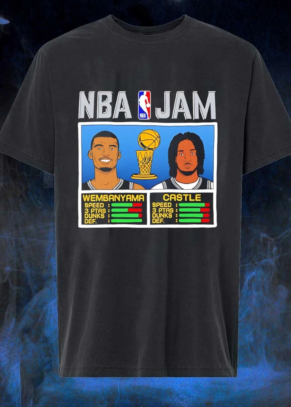 NBA Jam Victor Wembanyama Stephon Castle San Antonio Spurs Basketball shirt