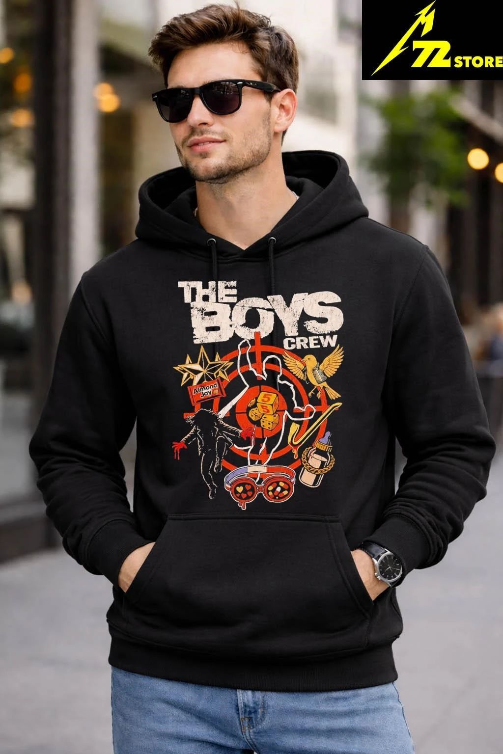 Jack Quaid Hughie Campbell The Boys Crew Shirt