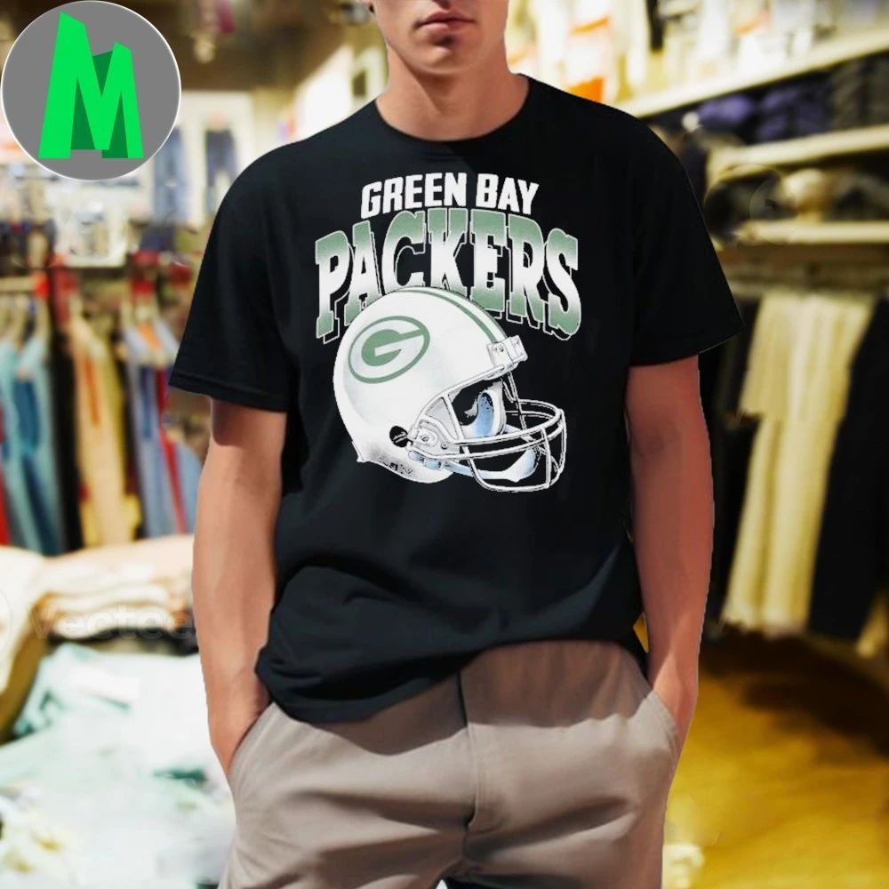 Original Green Bay Packers Gradient Helmet Shirt