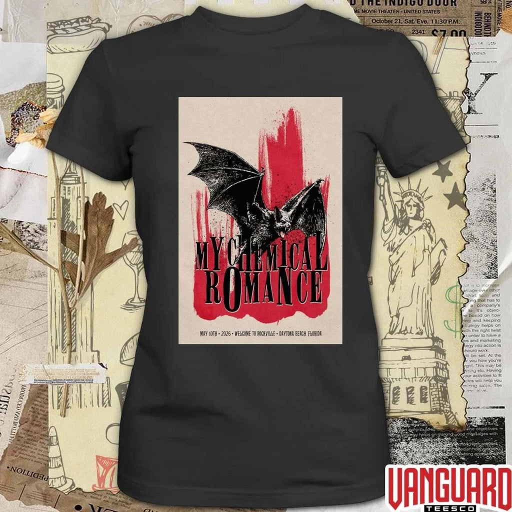 My Chemical Romance Welcome To Rockville Daytona Beach, Florida 2026 Poster t-shirt