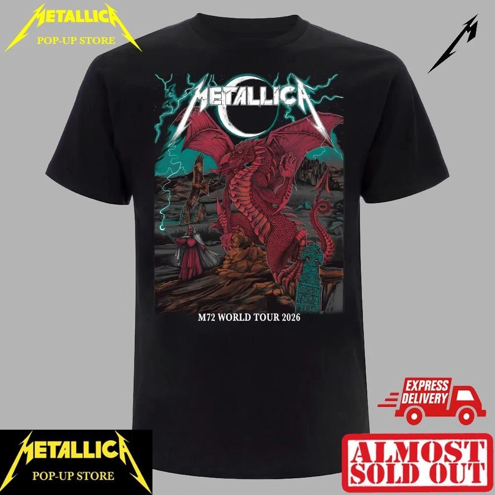 Metallica June 28 2026 Cardiff Concert Shirt – Exclusive Red Dragon Artwork