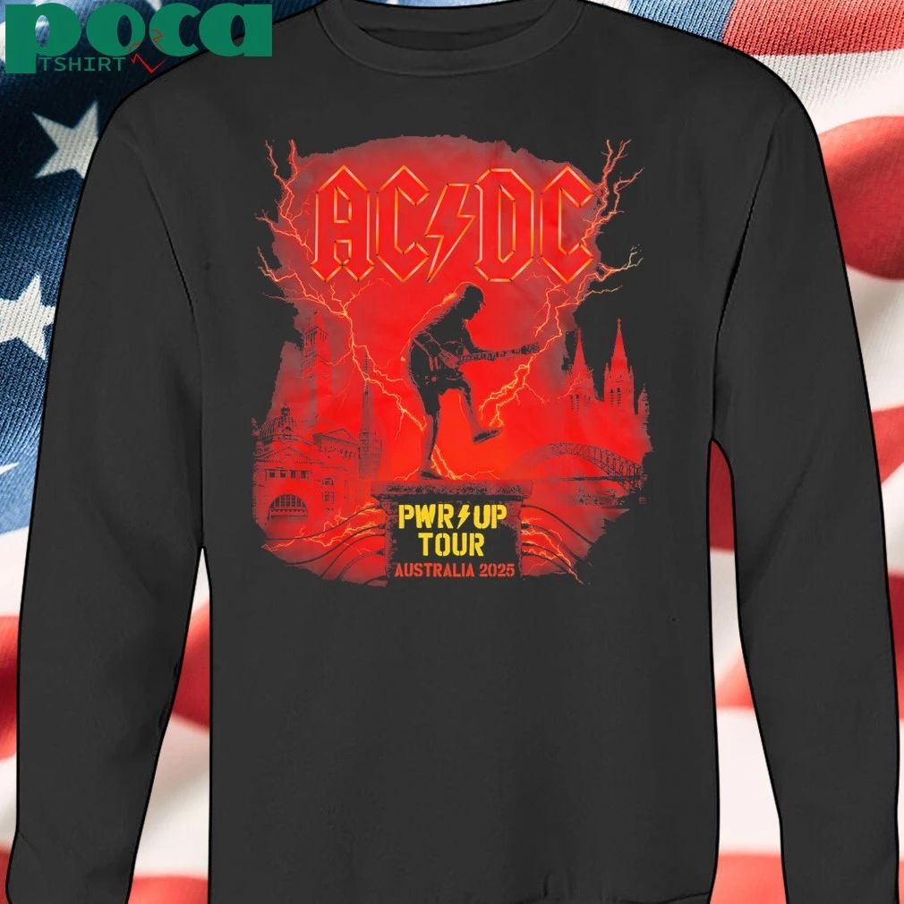 ACDC PWR Up Tour Australia 2025 Cities Dates Schedule shirt