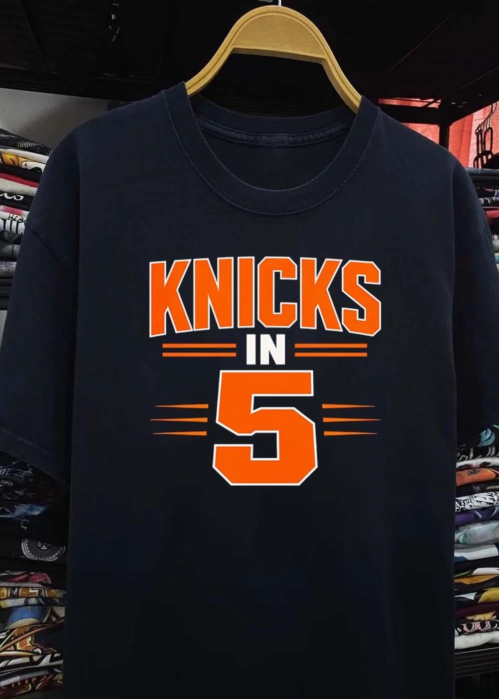 Knicks In 5 Big Text T-Shirt