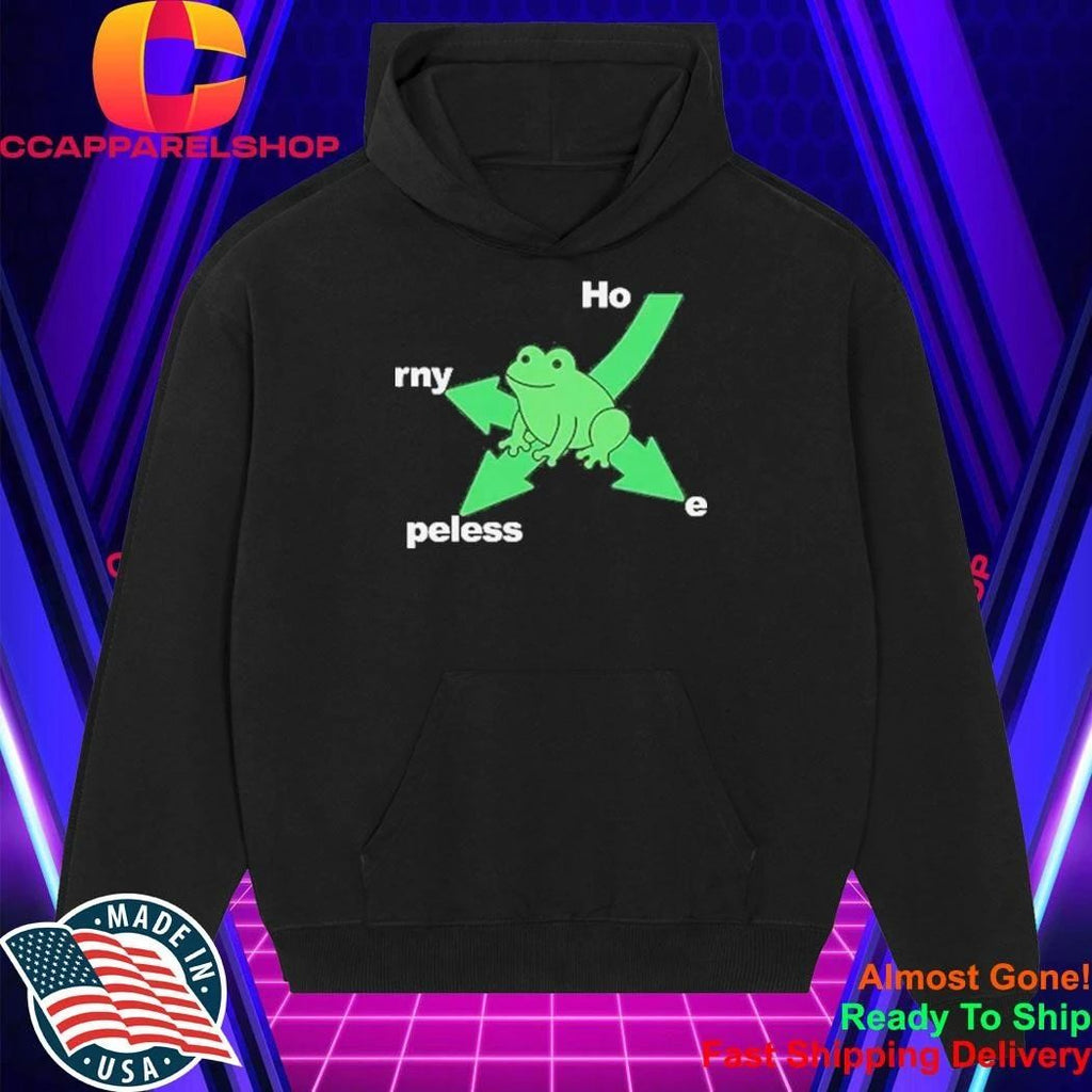 Ho rny Peless Frog In Distress Funny Shirt