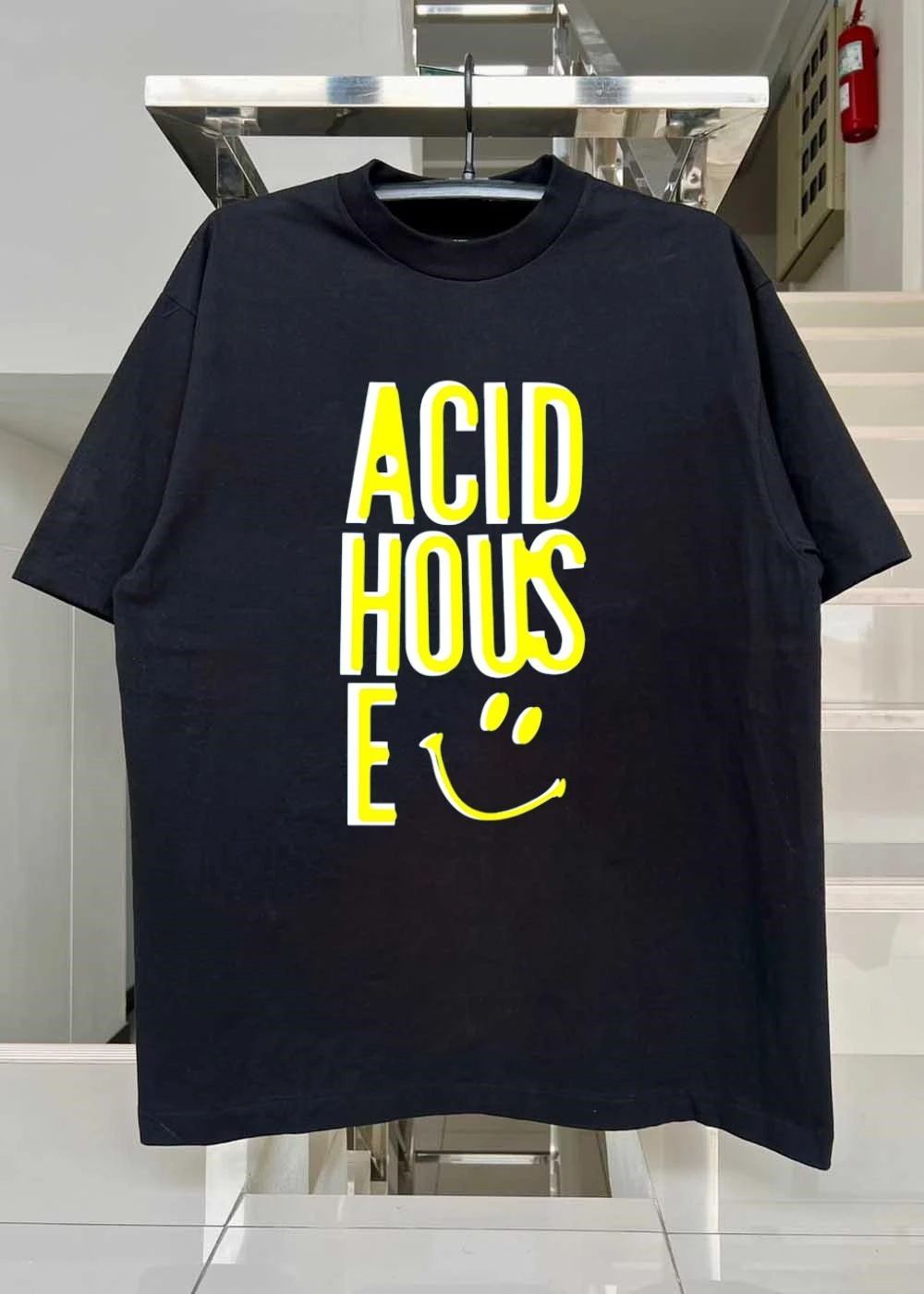 Acid House Graphic Smiley Face Unisex T-Shirt