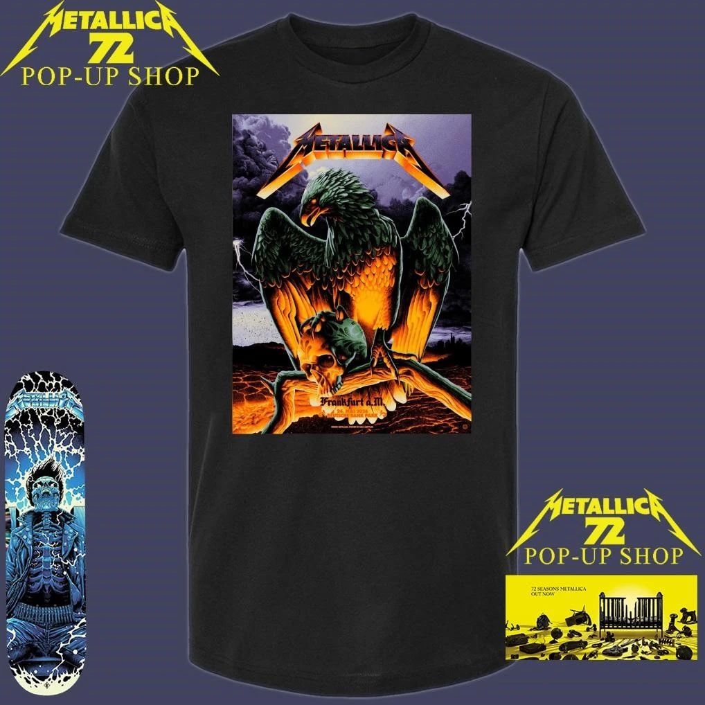 Metallica M72 Frankfurt May 24, 2026 Deutsche Bank Park Art By Max Löffler T-shirt