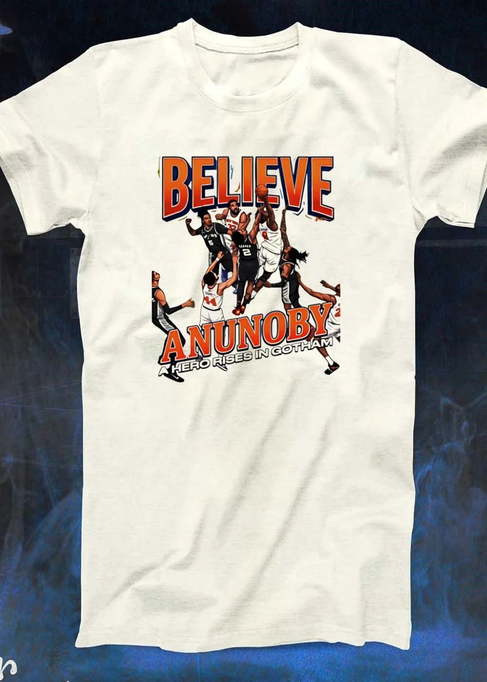 OG Anunoby NY Knicks Believe a Hero Rises in Gotham T-Shirt