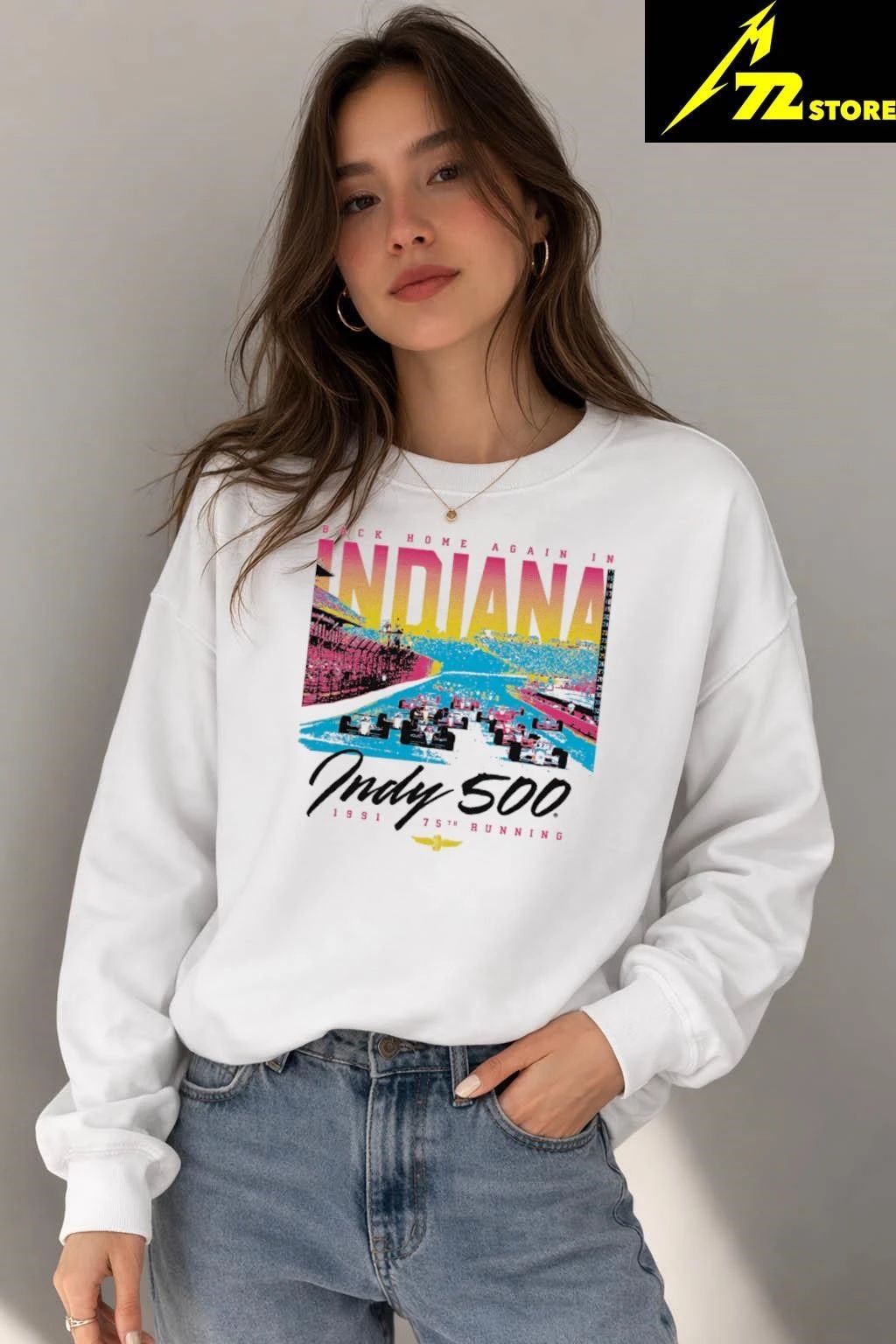 1991 Indy 500 Back Home Again Vintage Shirt