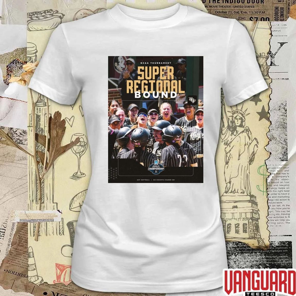 UCF Softball 2026 NCAA Tournament Super Regionals Bound Poster t-shirt
