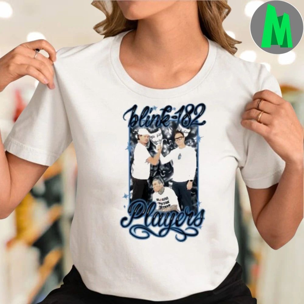 Original Blink 182 Blink-182 Players Photo Airbrush Shirt