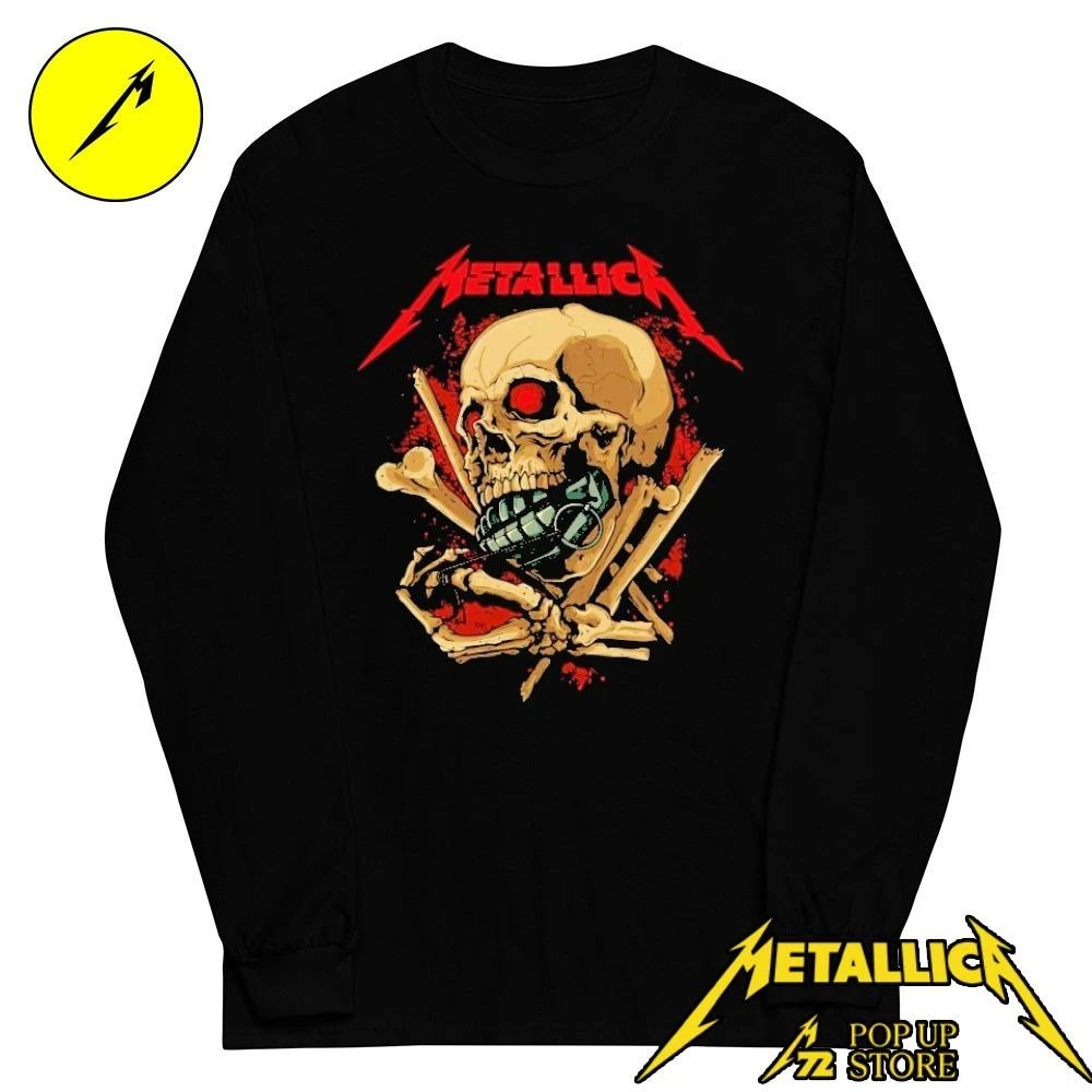Metallica Pop-up Shop M72 European World Tour 2026 Grenade Shirt
