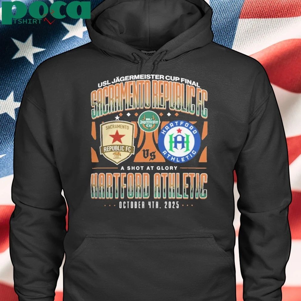 Hartford Athletic Sacramento Republic USL Jagermeister Cup Soccer Final T-Shirt