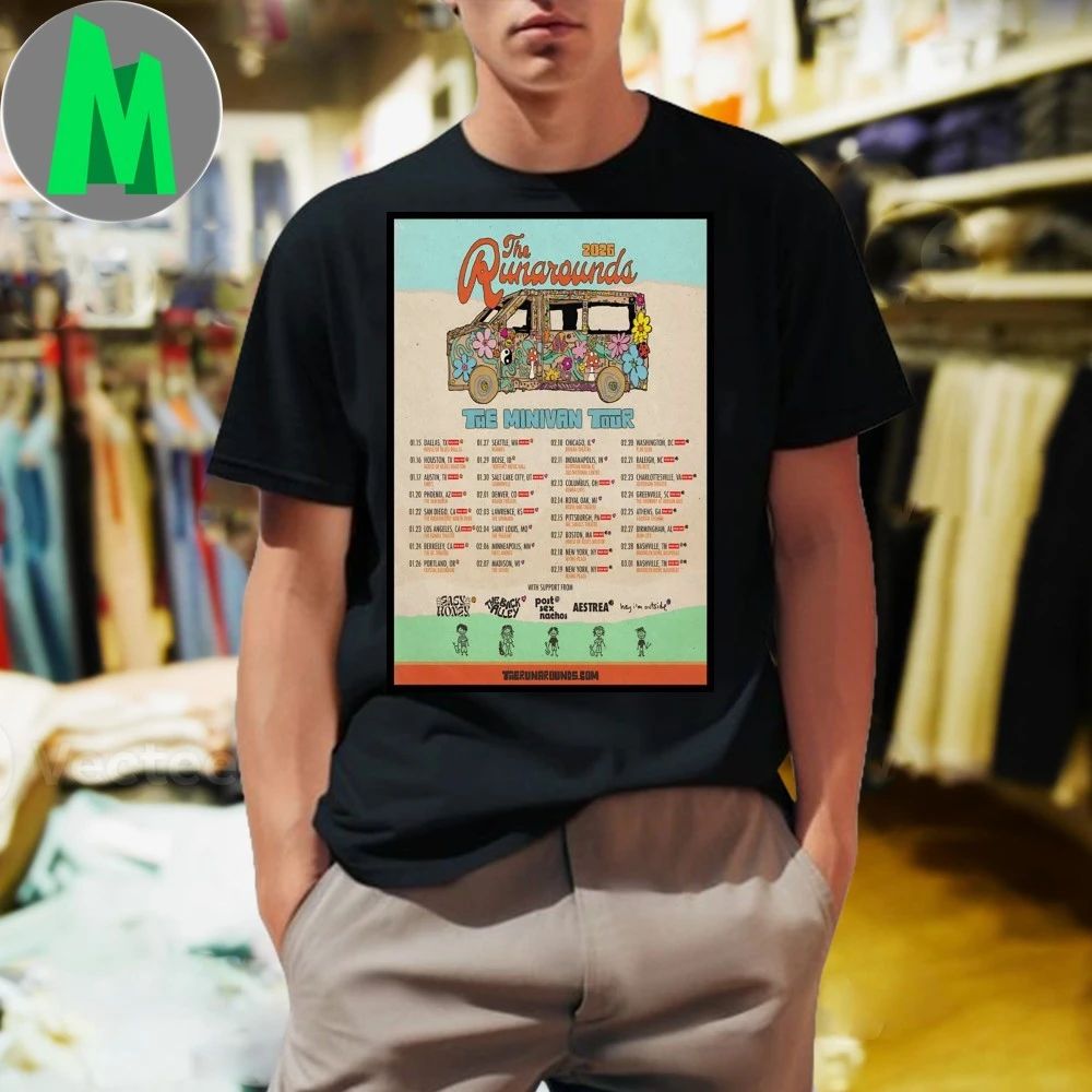The Runarounds The Minivan Tour 2026 Poster Shirt