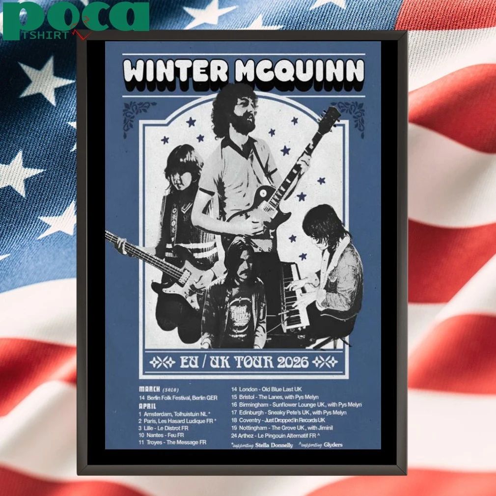 Winter McQuinn 2026 Tour EU-UK Poster T-shirt