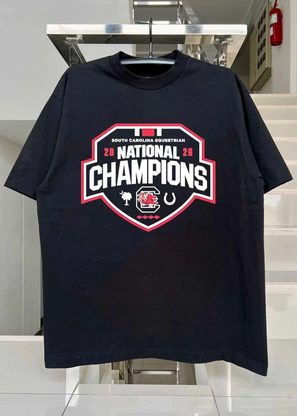 South Carolina Equestrian National Champions 2026 Logo T-Shirt