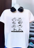 Peanuts Woodstock Sitting Dancing Staring Wearing Sunglasses T-Shirt