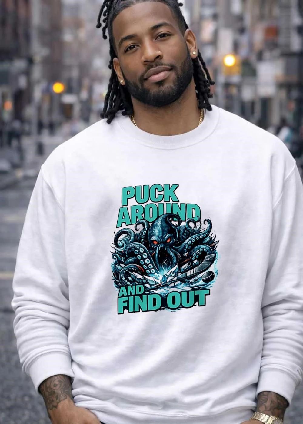 Kraken Hockey Apparel Puck Around and Find Out Kraken T-Shirt