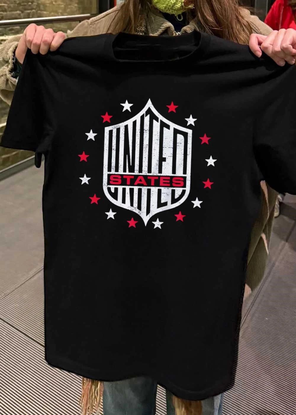 Distressed United States United Patriotic Stars Shield Shirt