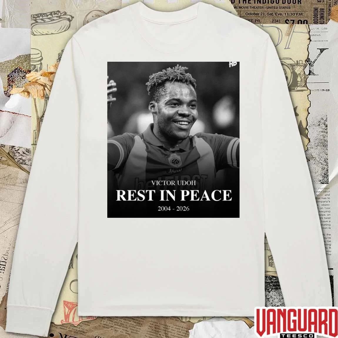 Victor Udoh Rest In Peace 2004 – 2026 Trivela Spor Poster t-shirt
