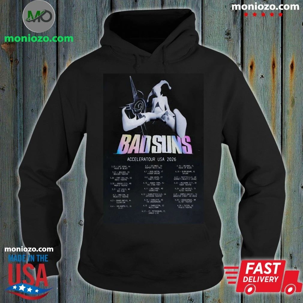 Original Bad Suns 2026 USA Accelerator Poster Shirt