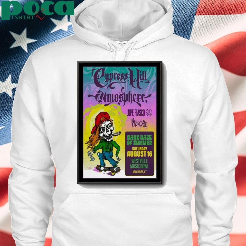Cypress Hill & Atmosphere August 16, 2025 Westville Music Bowl, New Haven, CT Poster shirt