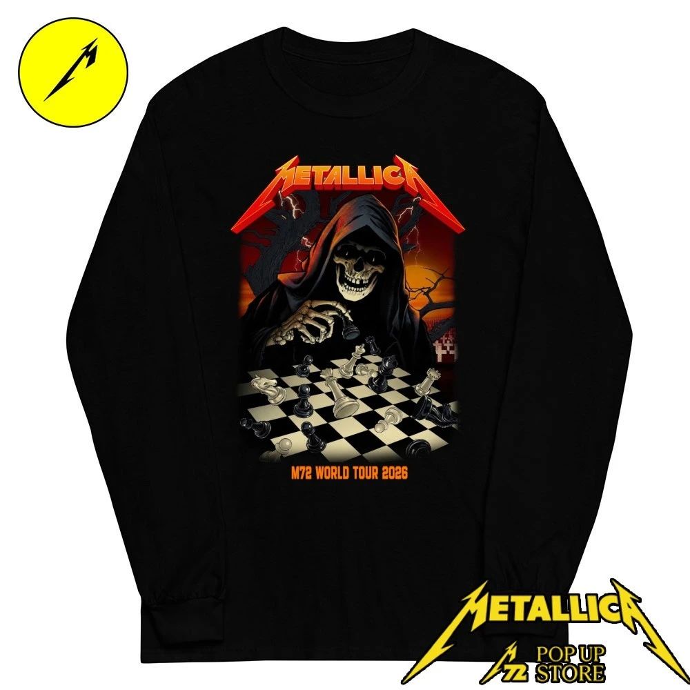 Metallica M72 Frankfurt Pop-Up Shop May 22 and 24, 2026 limited-edition poster by Vance Kelly M72 World Tour 2026 Shirt