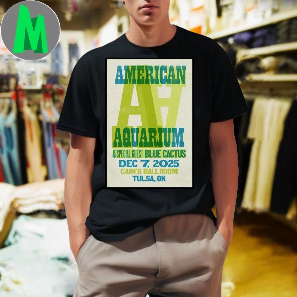 American Aquarium Dec 7 2025 Cain’s Ballroom, Tulsa OK Poster Shirt