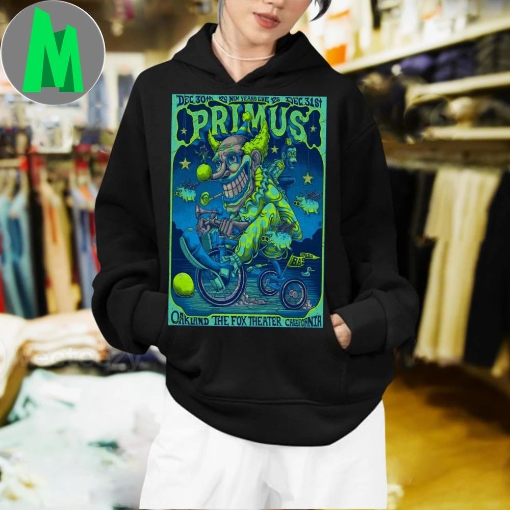 Primus Fox Theater Oakland Ca Dec 30-31 2025 Poster Shirt