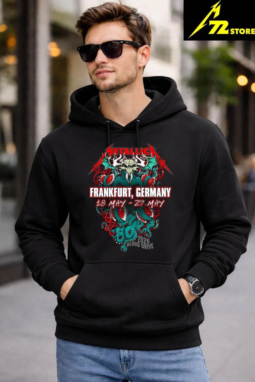 Metallica Frankfurt Germany 2026 Blood Drive Shirt