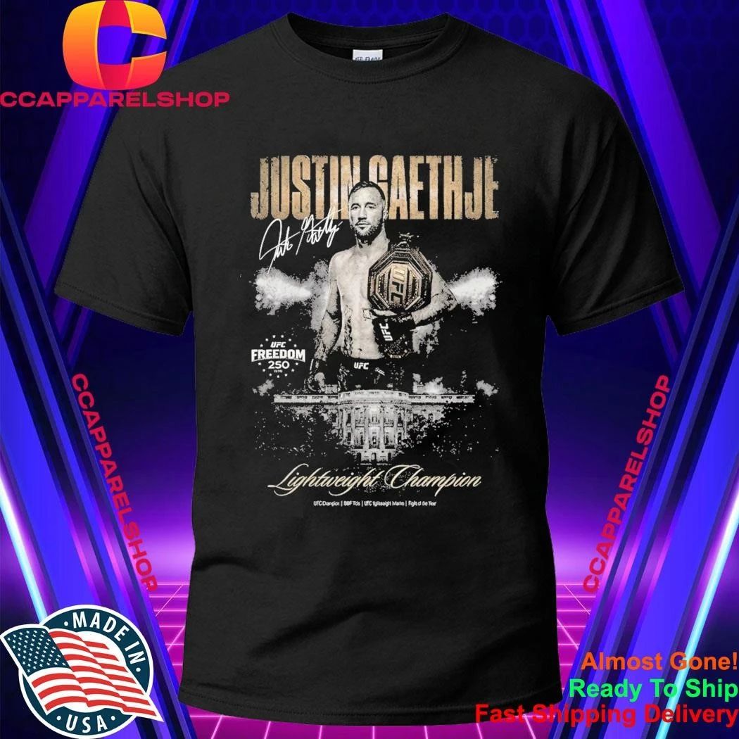 Justin Gaethje Lightweight Champion Signature Shirt