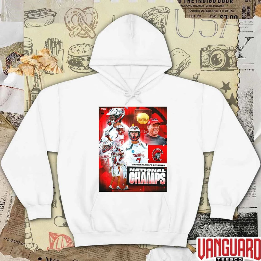 Tampa Spartans Men’s Lacrosse 2026 NCAA Division II National Champions Poster t-shirt